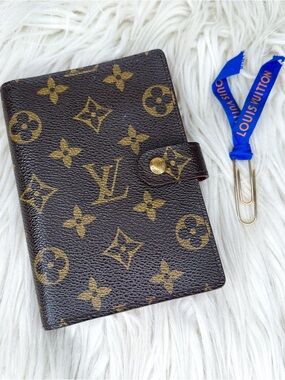Louis Vuitton PM Brown & Gold Monogram Agenda